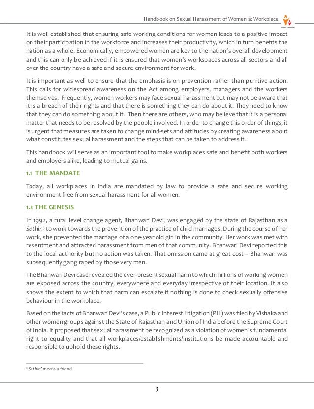 Bad taste handbook for sexual harrassment rather grateful Reserve, handbook for sexual harrassment opinion
